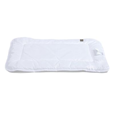 Baby pillow, flat cushion in cotton percale and bamboo