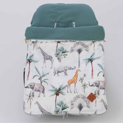 Saco universal, nido de bebé para cochecito o silla de coche cosi, Safari