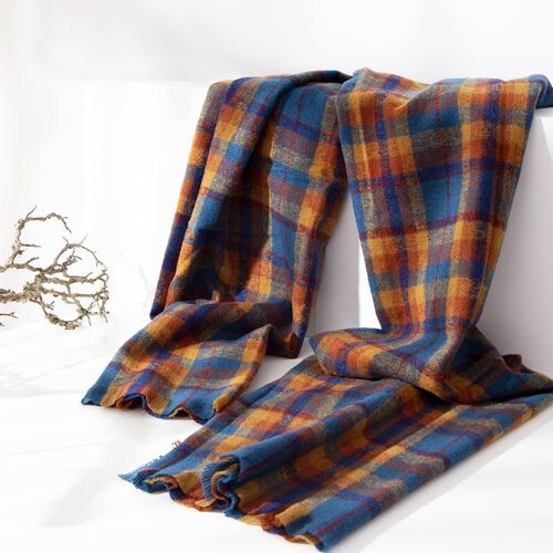 Vintage Soft Warm Plaid Scarf