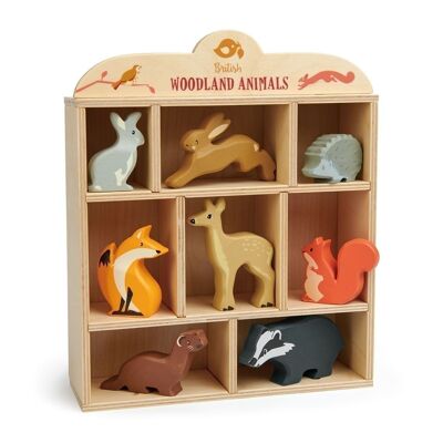 8 Woodland Animals & Shelf