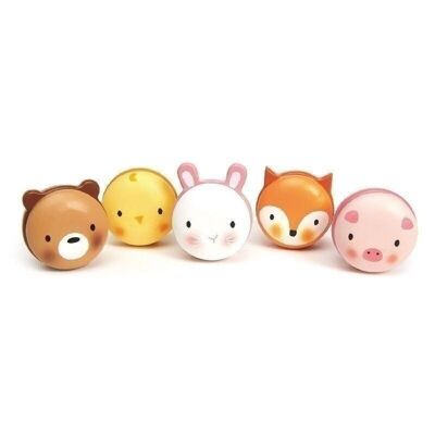Animal Macarons Tender Leaf Wooden Role Play Toy