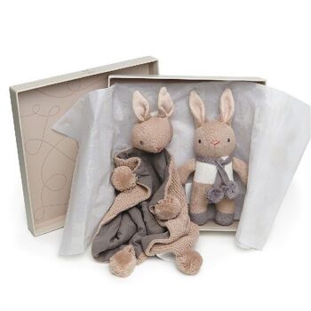 Baby Threads Coffret Cadeau Lapin Bio Taupe 2