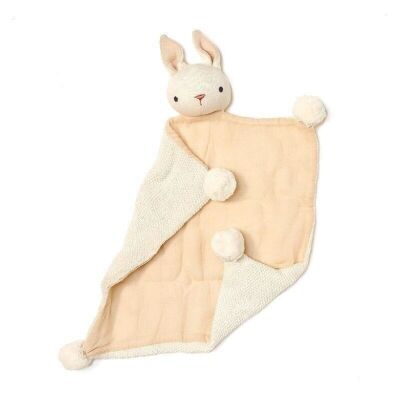 Baby Threads Doudou en fil d'ours lapin crème bio