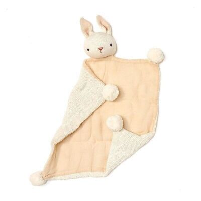 Baby Threads Organic Cream Bunny ThreadBear Comforter