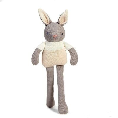 Baby Threads Organic Grey Bunny Doll