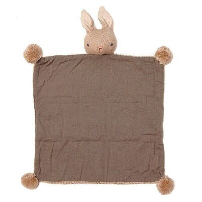 Baby Threads Organic Taupe Bunny Comforter