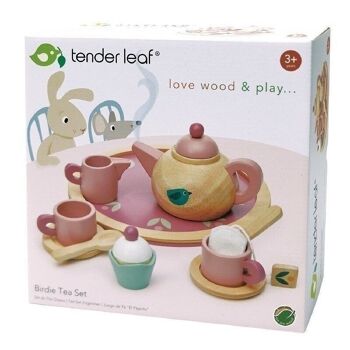 Birdie Tea Set Tender Leaf Jouet de jeu de rôle en bois 3