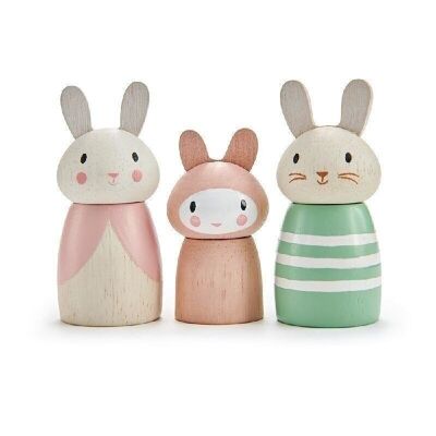 Bunny Tales set di 3 coniglietti in legno