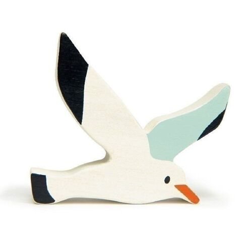 Coastal Wooden Tender Leaf  Animals - Seagull