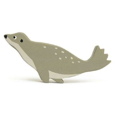 Coastal Wooden Tender Leaf Animals - Seal