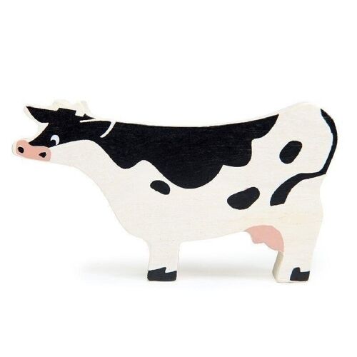 Cow Tender Leaf Farmyard Wooden Animal