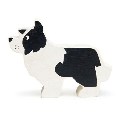 English Shepherd Dog Tender Leaf Farmyard Wooden Animal