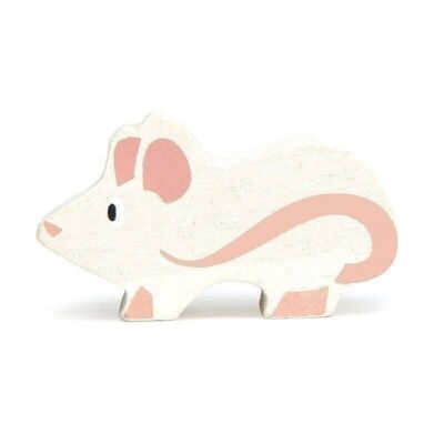 Mouse Tender Leaf Farmyard Wooden Animal