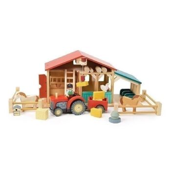 Tracteur de ferme Tender Leaf Farmyard Véhicule en bois 2