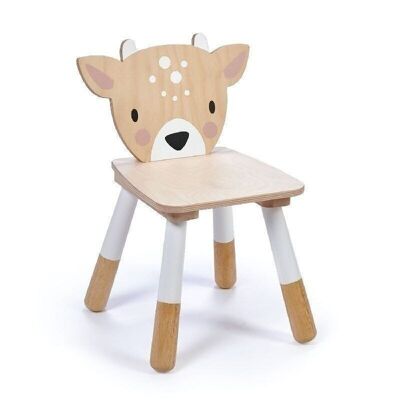 Collection de meubles en bois de feuille d'appel d'offres de chaise de cerf de forêt