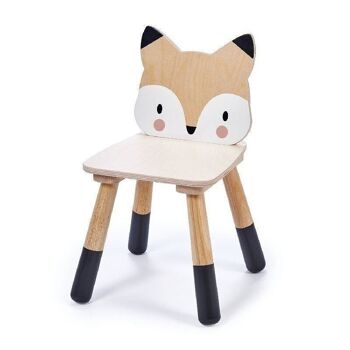 Collection de meubles en bois de feuille tendre de chaise de renard de forêt 1