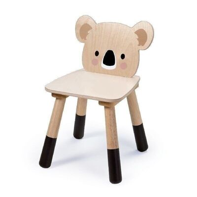 Silla Forest Koala Colección Muebles Madera Hojas Tiernas