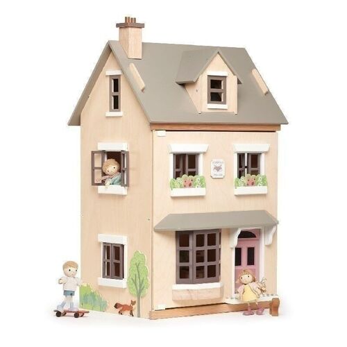 Foxtail Villa + Furniture Tender Leaf Wooden Dolls House Grey