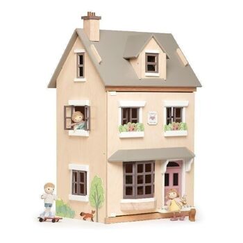 Foxtail Villa + Meuble Tender Leaf Maison de poupées en bois Gris 1