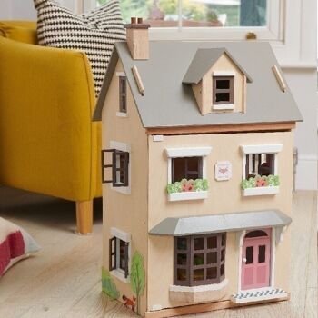 Foxtail Villa + Meuble Tender Leaf Maison de poupées en bois Gris 2