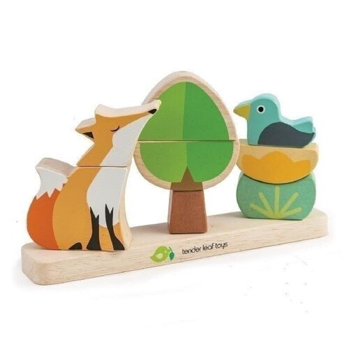 Foxy Magnetic Tender Leaf Wooden Puzzle Stacker
