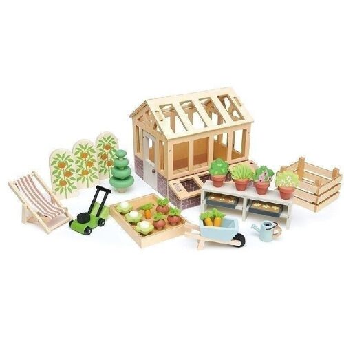 Greenhouse and Garden Tender Leaf Wooden Play Set