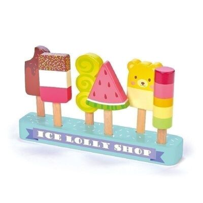 Ice Lolly Shop Tender Leaf Wooden Role Play Set