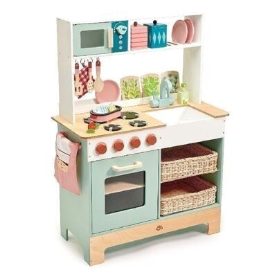 Kitchen Range Tender Leaf Rollenspielset aus Holz