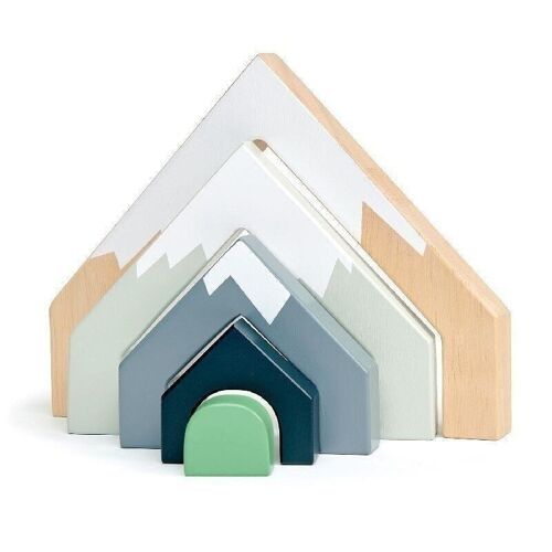 Mountain pass stack Tender Leaf Wooden Tunnel Puzzle