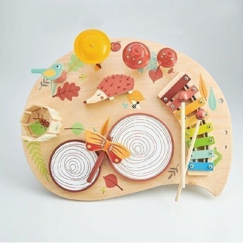 Music Table Tender Leaf Wooden Play Set