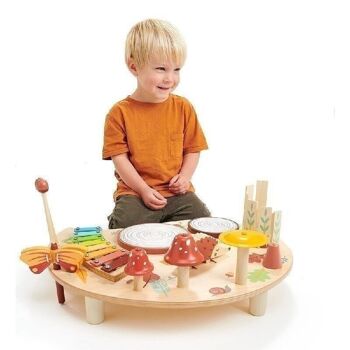 Ensemble de jeu en bois à feuilles tendres, table de musique 2