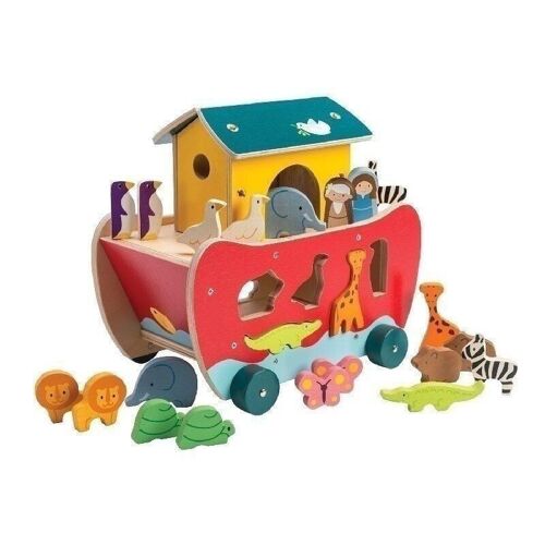 Noah's Shape Sorter Ark Tender Leaf Wooden Play Set