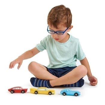 Retro Cars Lot de 3 jouets en bois Tender Leaf 4