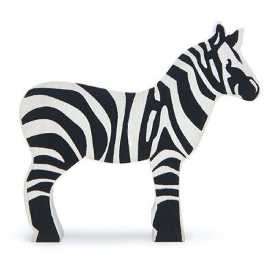 Zebra Zartes Blatt Safaritier aus Holz