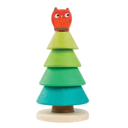 Stacking Fir Tree Tender Leaf Wooden Toy