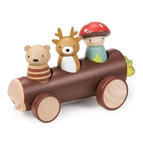 Timber Taxi Tender Leaf Wooden Vehicle With Characters