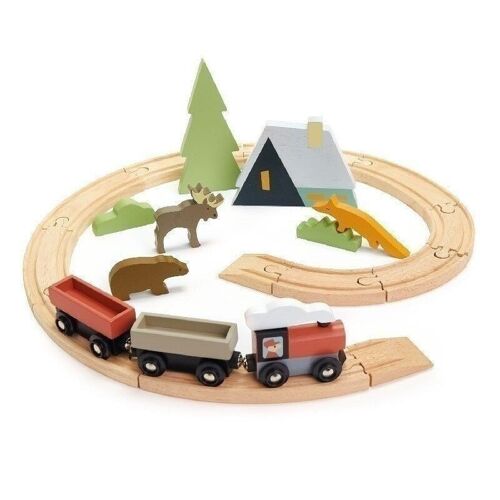 Treetops Train Set Tender Leaf Wooden  Play Set