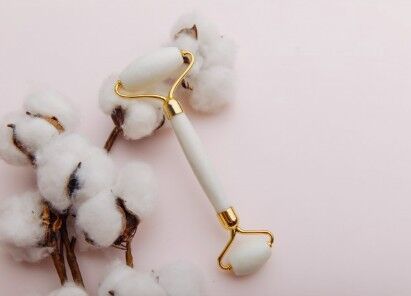 Rullo di bellezza facciale al quarzo bianco puro - HECOSFAIR