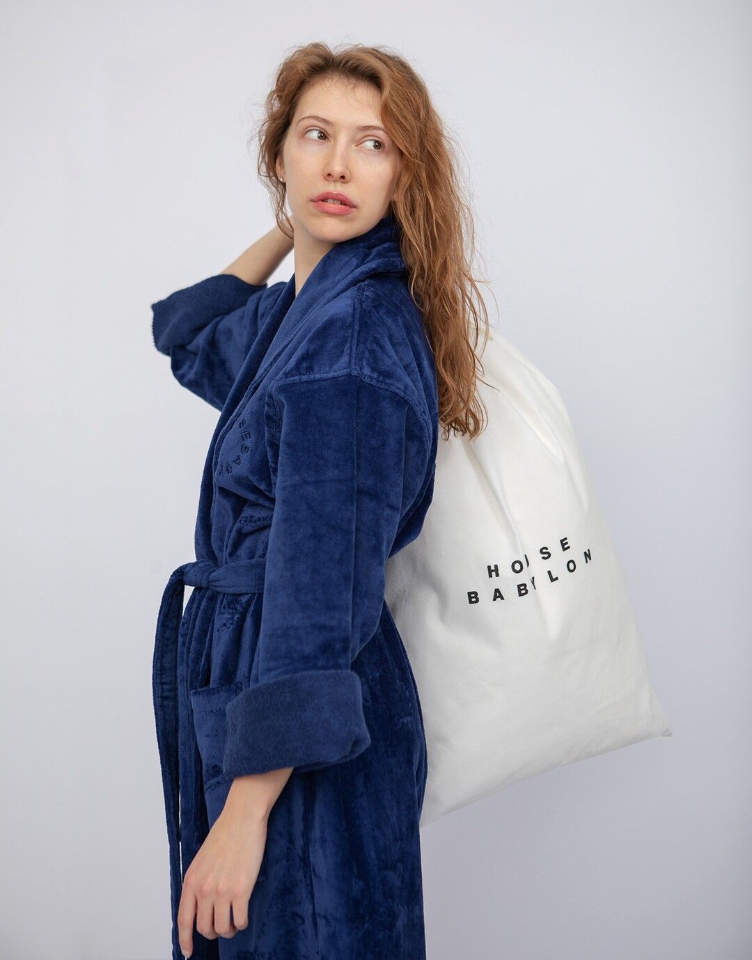 Buy wholesale BATHROBE Blue L