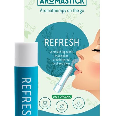 Rafraîchissement de l'inhalateur naturel Aromastick