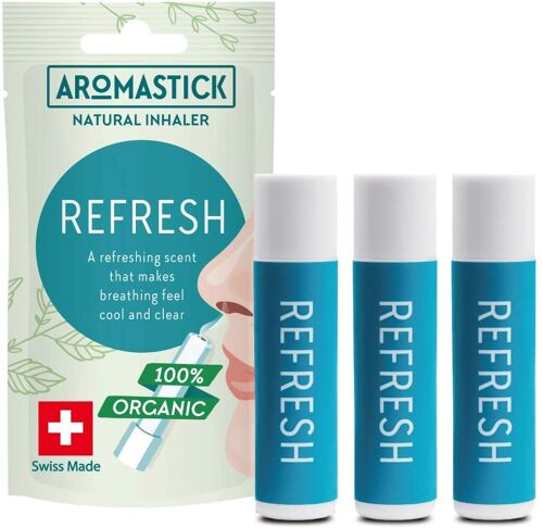 Aromastick Refresh x3 Nasal Inhalers