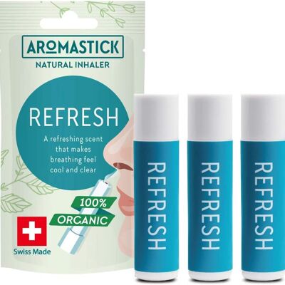 Aromastick Refresh x3 inhaladores nasales
