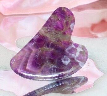 Gua Sha In Pura Ametista Per Il Viso - HECOSFAIR
