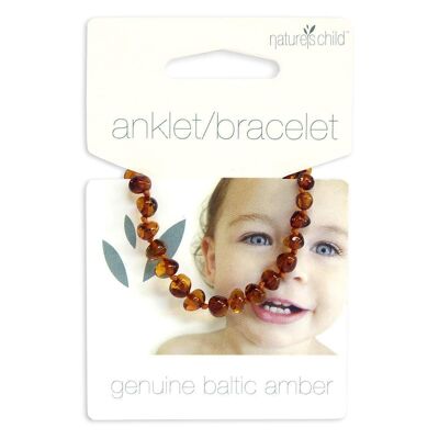 Natures Child Amber Baby Cavigliera/braccialetto Cognac