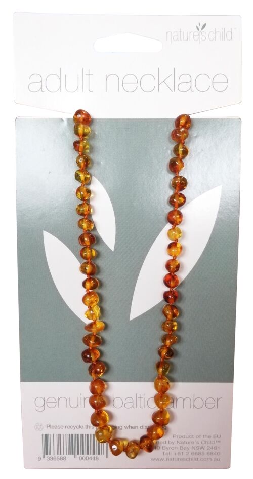 Adult Amber Necklace ~7yrs+ by Nature's Child