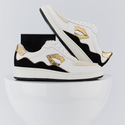 Loulou-Blanc Gold Croco