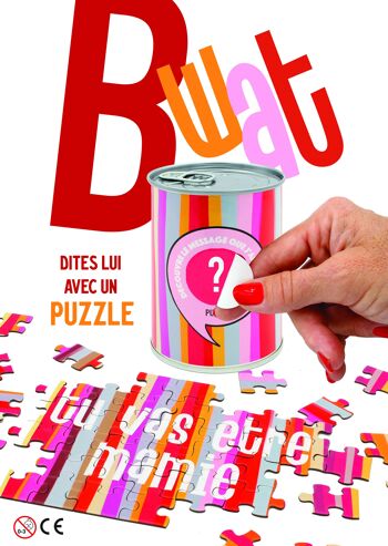 puzzle à messages "Tu vas être Mamie" fabriqué en France 4