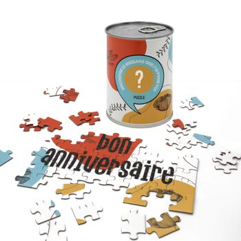 Puzzle à messages "Bon Anniversaire" Fabriqué en France 3