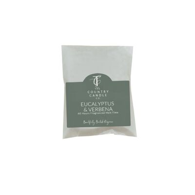 Pastels - Eucalyptus et verveine 60 heures cire fondue