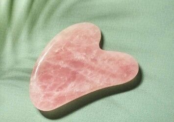 Gua Sha viso puro quarzo rosa - HECOSFAIR